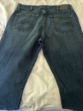 Lee Men's Straight Jeans in Dark Blue Wash